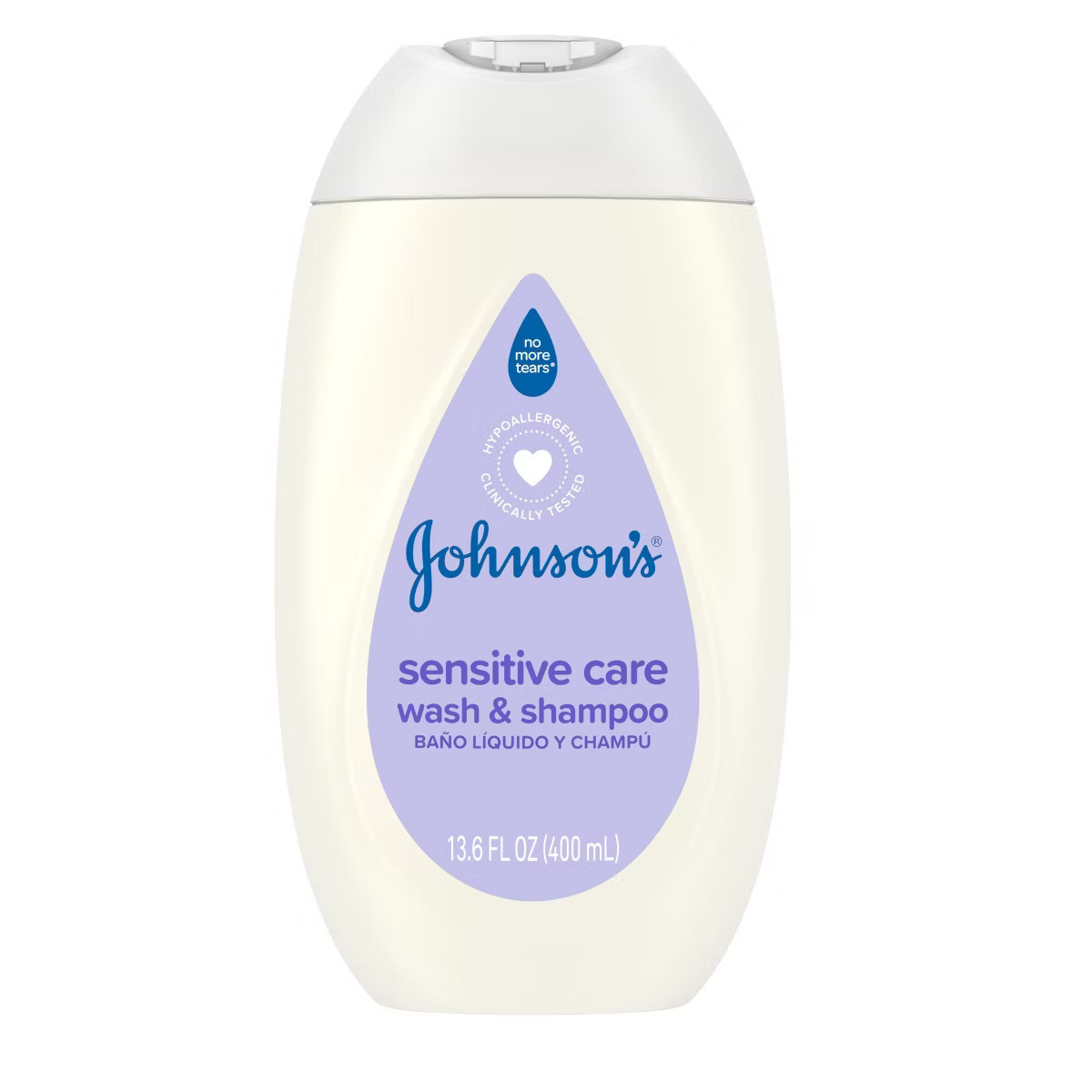Johnson's Sensitive Care Baby 2-in-1 Body Wash & Shampoo - Lightly Scented - 13.5 fl oz | Target