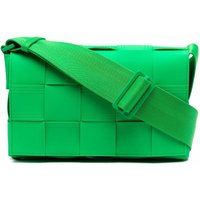 Bottega Veneta Men's Green Leather Shoulder Bag | Stylemyle (US)