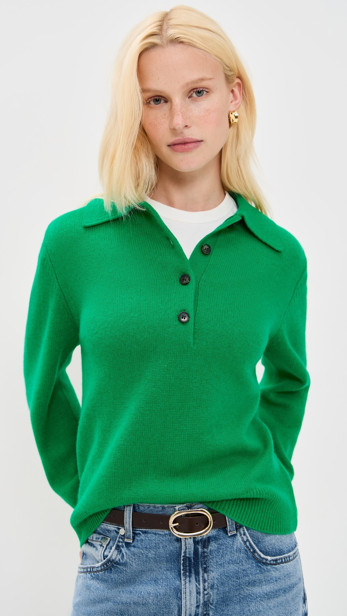 The Cashmere Polo Sweater | Shopbop