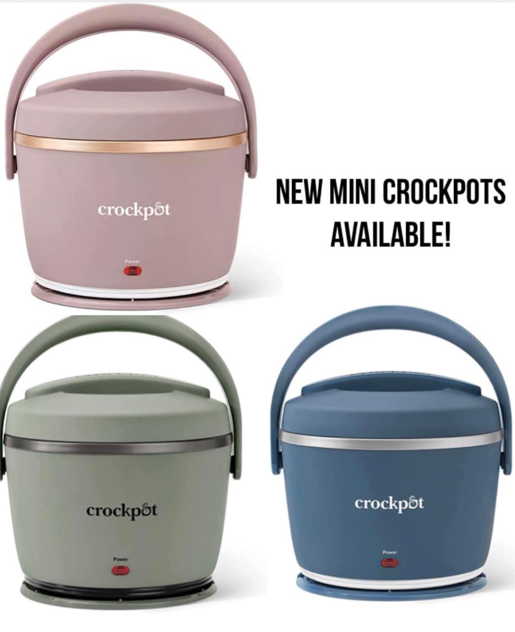These cutest mini Crock Pots ever!! So great for lunch on the go and what great gifts they would make too!



#LTKunder50 #LTKhome #LTKsalealert