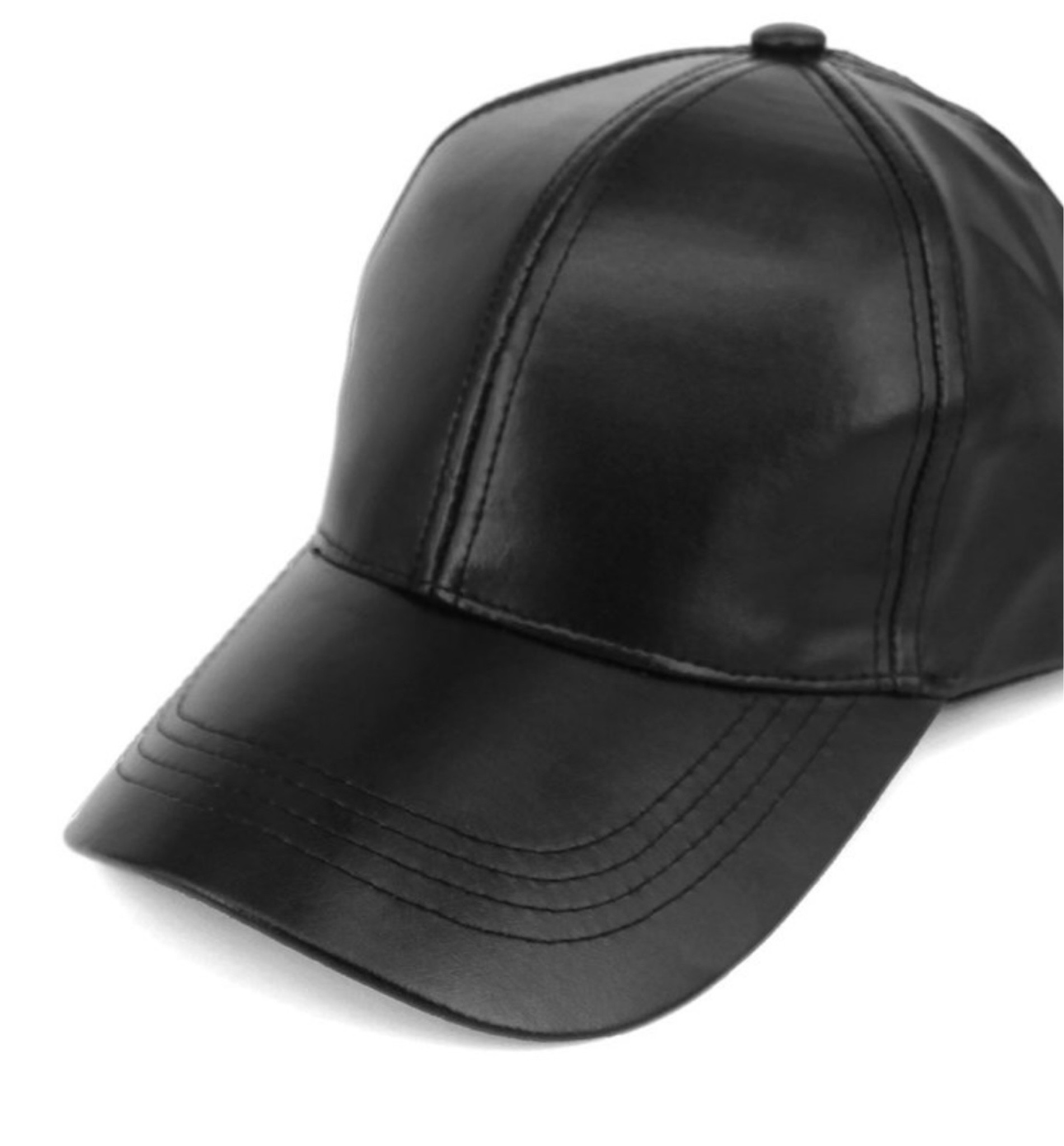 Faith we leather baseball cap