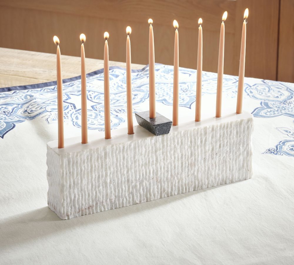Handcrafted Marble Menorah | Pottery Barn (US)
