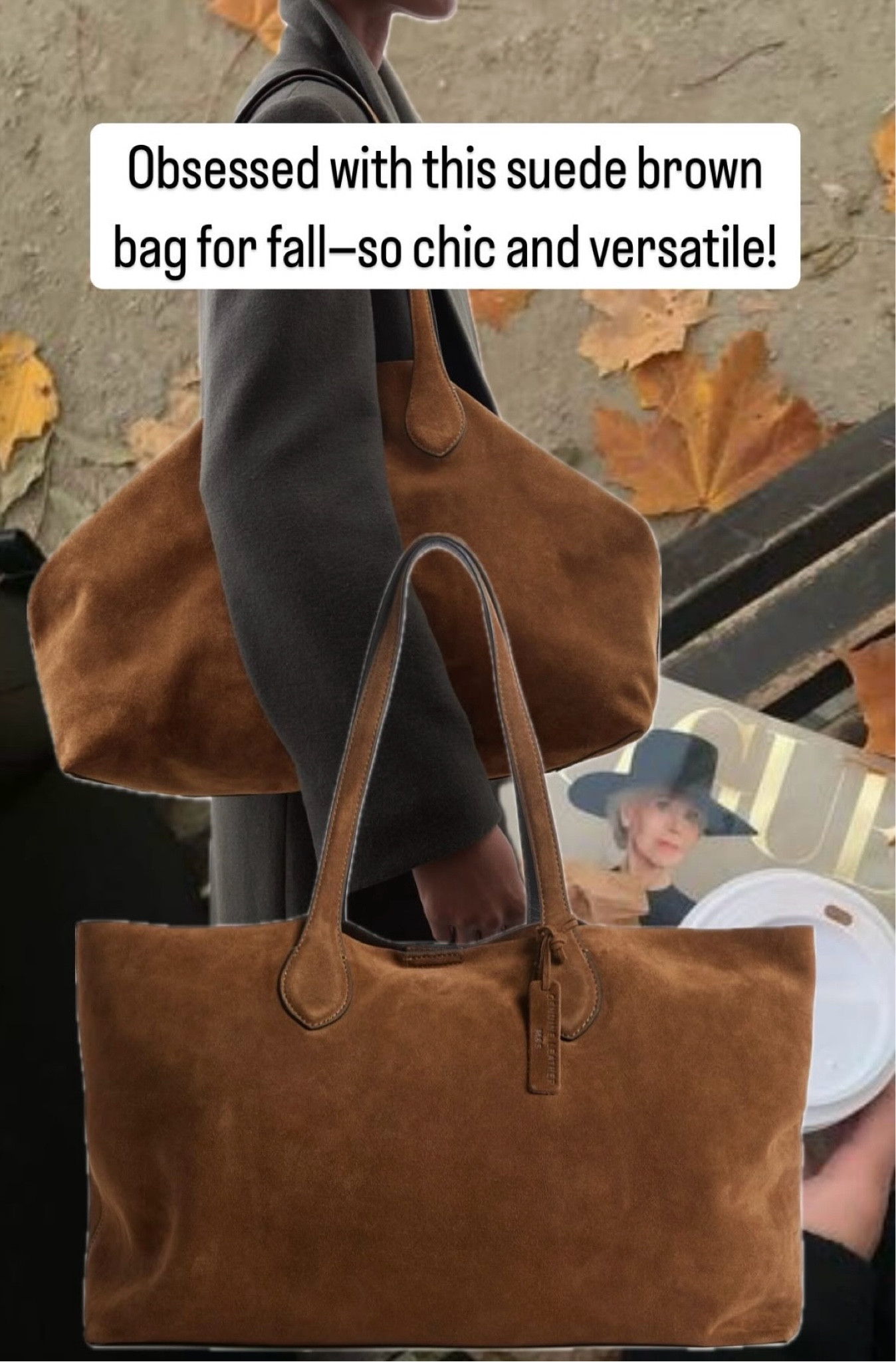 Obsessed with this brown suede bag that’s giving all the fall vibes.!

It’s the perfect mix of chic and cozy, and I have a feeling it’s going to sell out fast! 🔥 Pair it with your fave knits, boots, or trench coat for an effortlessly stylish look. Don’t sleep on this one! 

#FallEssentials #SuedeBag #TrendingNow #Brownsuede

#LTKautumn #LTKbag