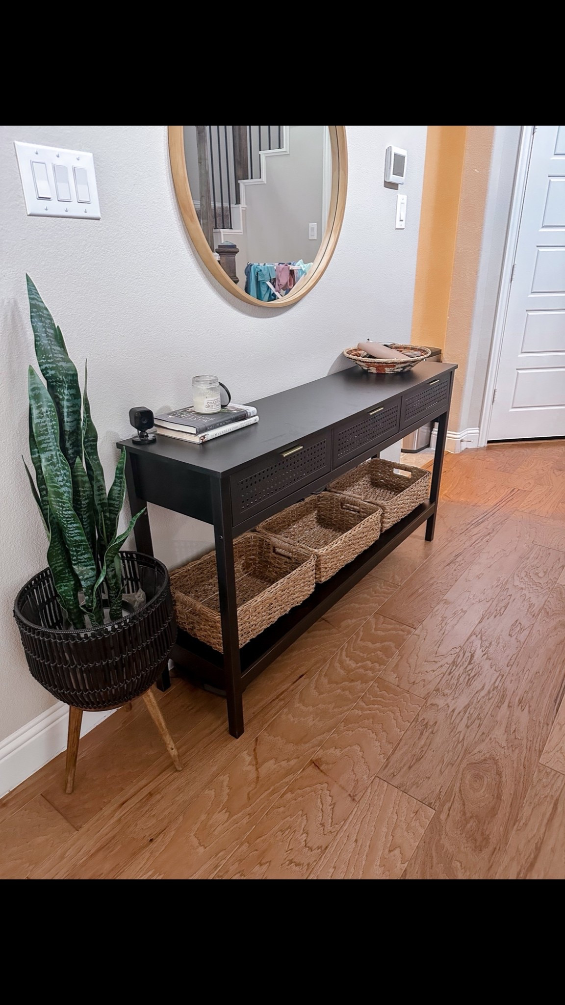 Entrance table is 50% off!  Fits our space perfectly and even has plug ins on the side to plug in chargers 🔌 

#LTKFamily #LTKHome #LTKSaleAlert