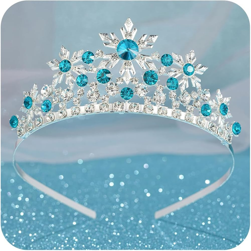 SWEETV Princess Tiara for Little Girls,Tiara Crown Headband Birthday Party Prom Costume Accessori... | Amazon (US)