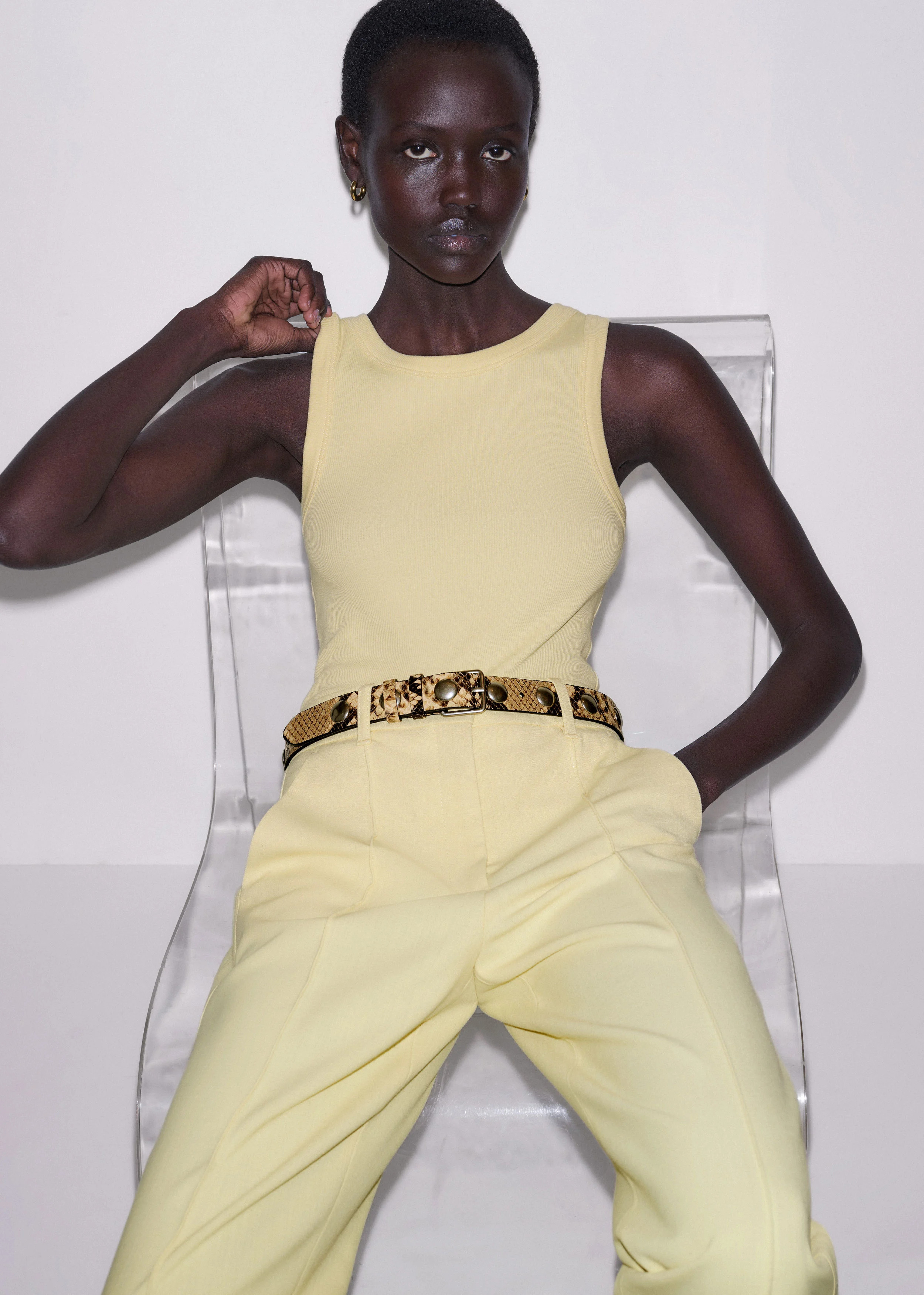 Perfect Basic Vest Cotton Rib Jersey | ME+EM US