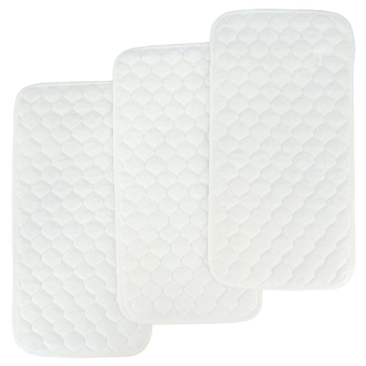 BlueSnail Quilted Thicker Waterproof Changing Pad Liners, 3 Count (Snow White) | Amazon (US)