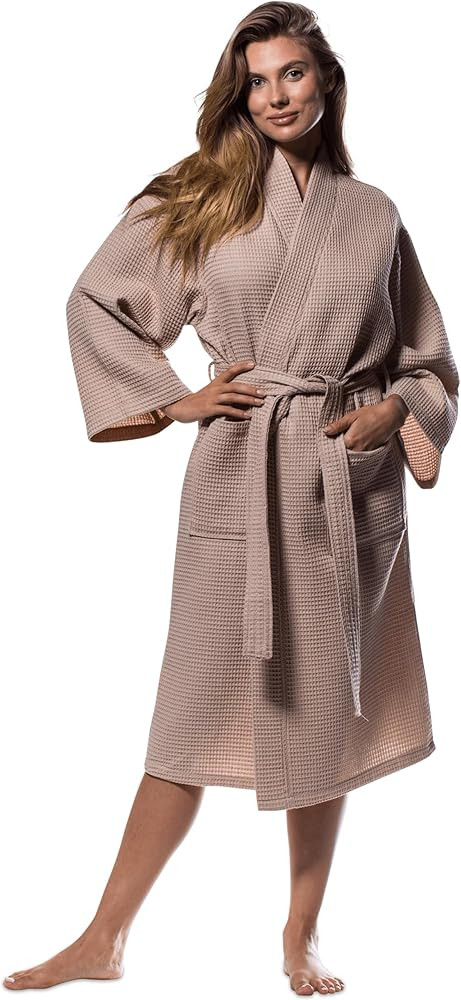 Turquaz Robes For Women Lightweight Unisex Waffle Kimono Bathrobe | Amazon (US)