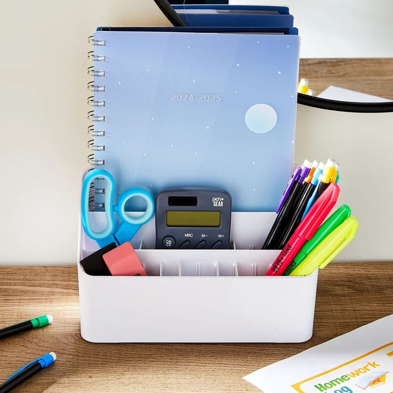 Pen+Gear White All in One Desktop Storage Organizer for School and Office Supplies | Walmart (US)