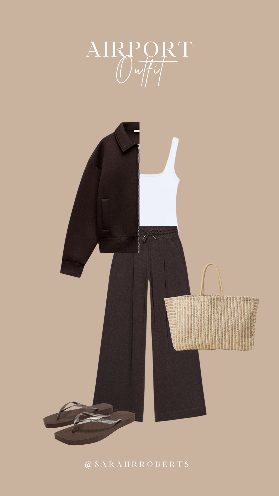My airport outfit 🤎

Jacket size medium (oversized fit)
Joggers size medium 
Vest top size medium 

Travel outfit, airport outfit, comfy outfit, chocolate brown 

#LTKstyletip #LTKspring #LTKtravel