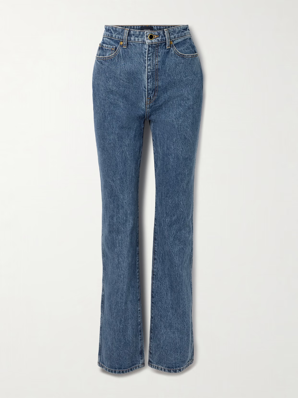 KHAITE - Danielle High-rise Slim-leg Jeans - Blue | NET-A-PORTER (UK & EU)
