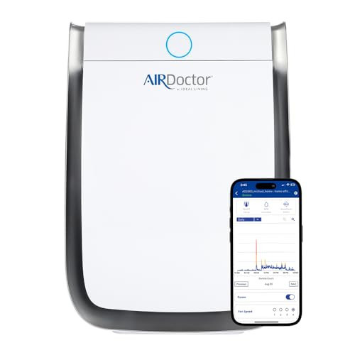 AIRDOCTOR 3500i SMART Air Purifier for Living Rooms & Bedrooms, 3 Stage Filtration with Pre-Filter, UltraHEPA, Carbon/VOC Captures Particles 100x Smaller Than HEPA Standard (AirDoctor 3500i Smart) | Amazon (US)