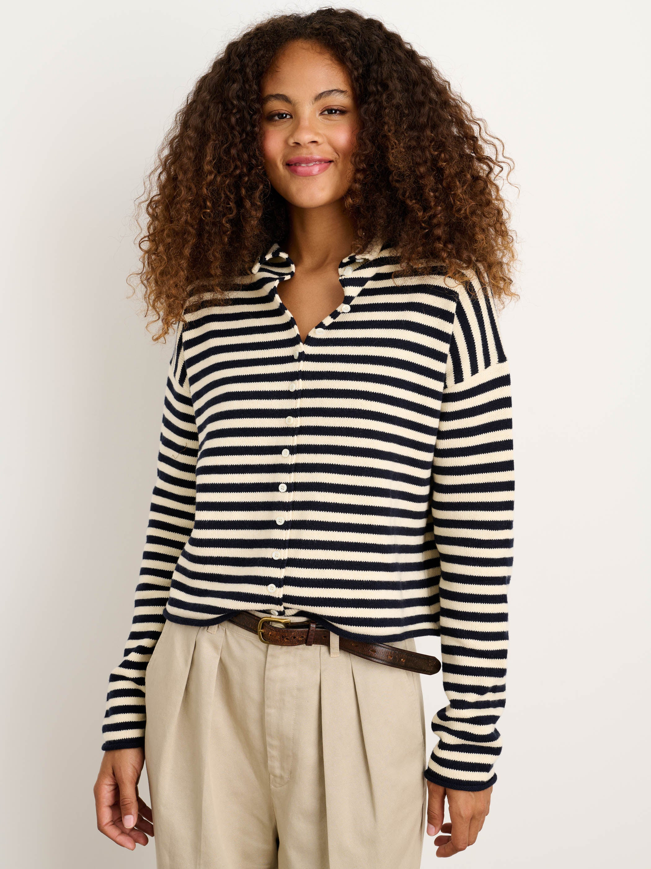 Taylor Striped Cardigan In Cotton Cashmere | Sephora (BR)