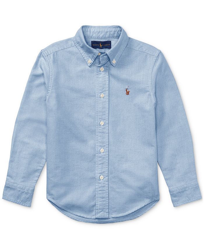 Polo Ralph Lauren Toddler Boys Blake Oxford Shirt & Reviews - Shirts & Tops - Kids - Macy's | Macys (US)