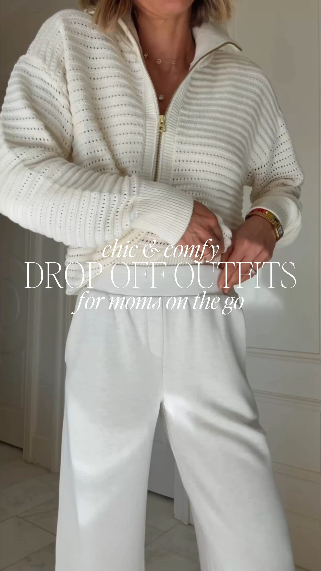 School drop off outfits on sale! I'm wearing size small fit tts. Lots of good Varley on sale!