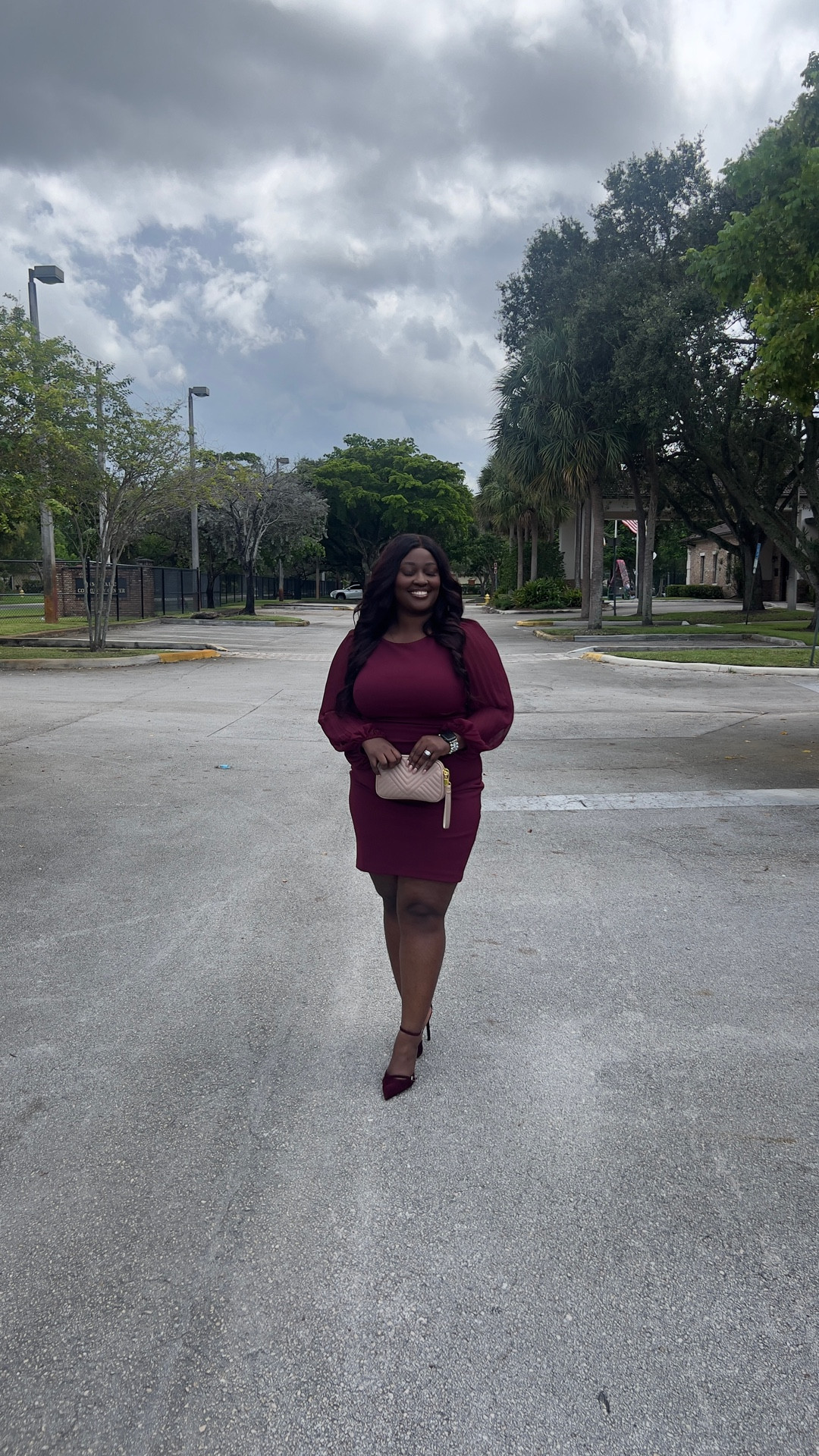 Burgundy church outfit. A monochromatic look 🥰

#LTKMidsize #LTKSeasonal #LTKBeauty