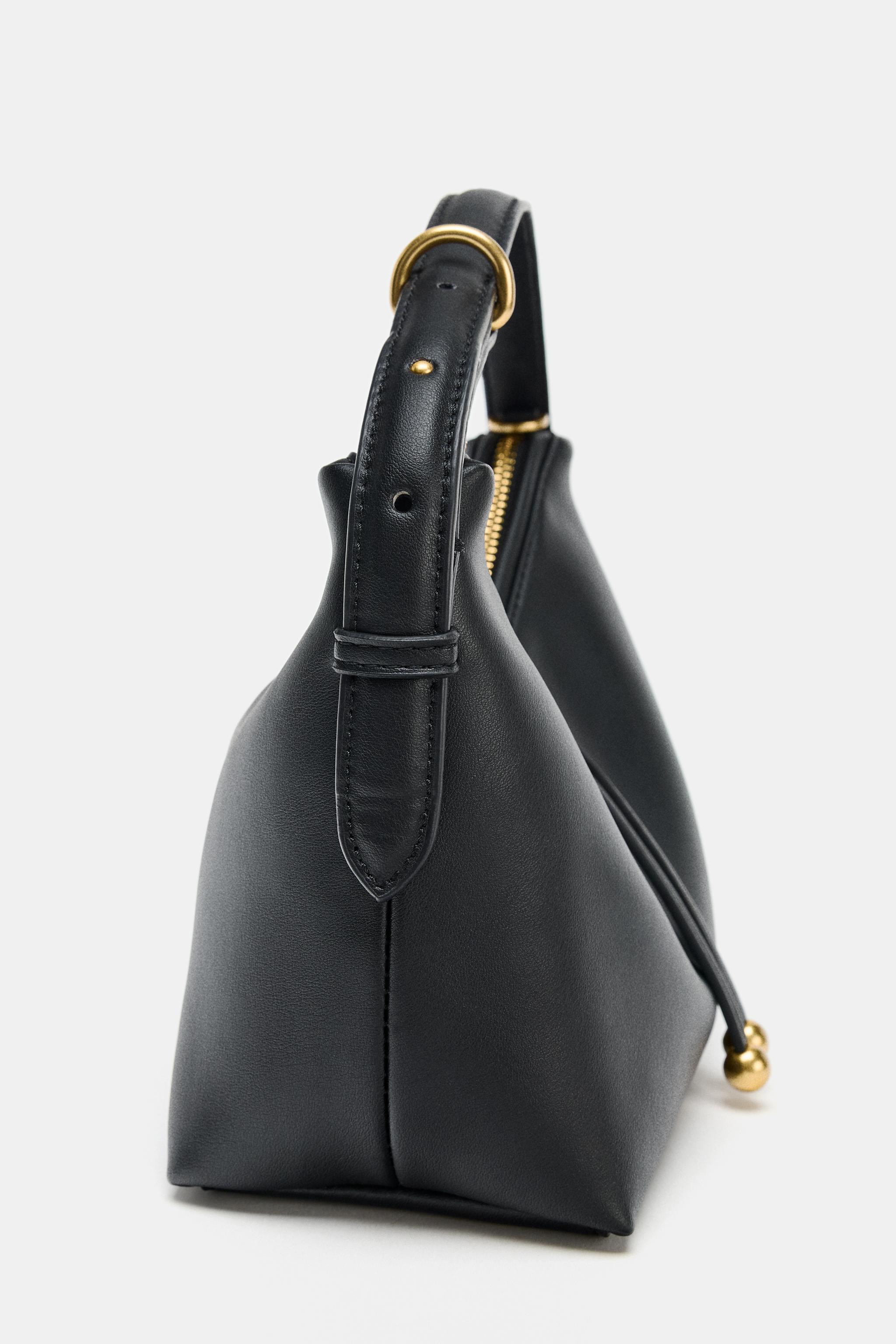 MINI BUCKET BAG WITH BEAD DETAIL | Zara US