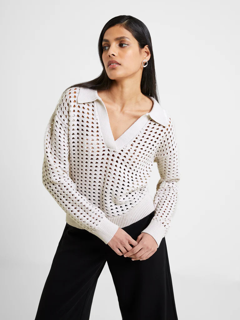 Manda Pointelle Longsleeve Jumper | French Connection (US)
