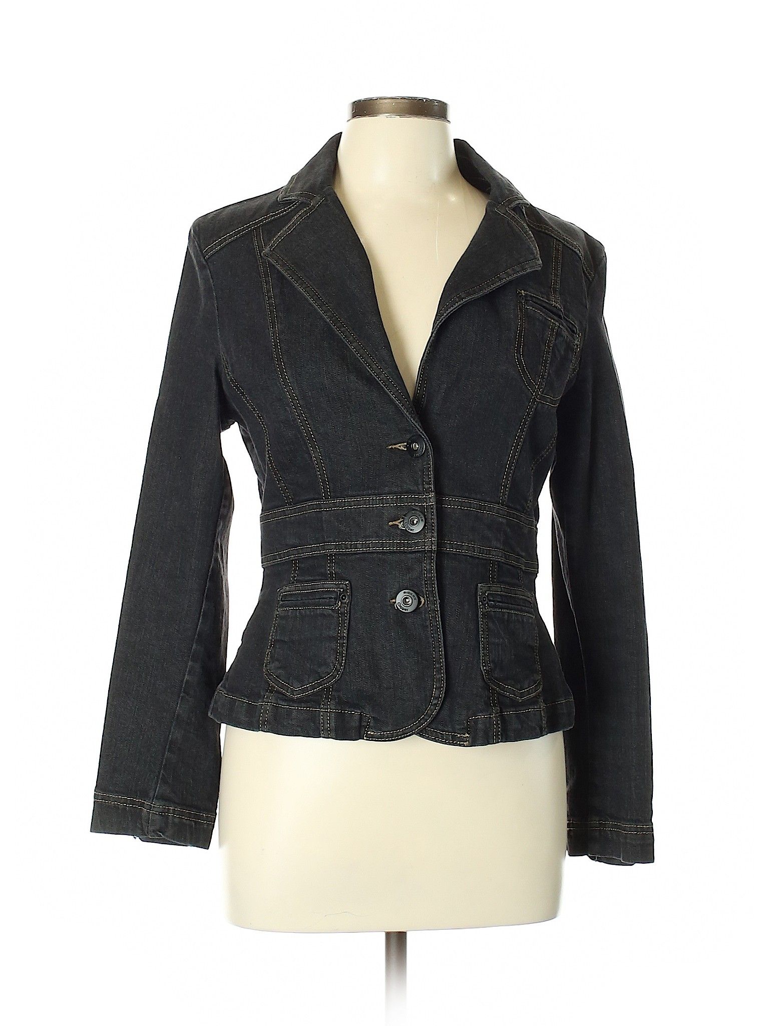 Riders by Lee Denim Jacket Size 12: Black Women's Jackets & Outerwear - 44152780 | thredUP