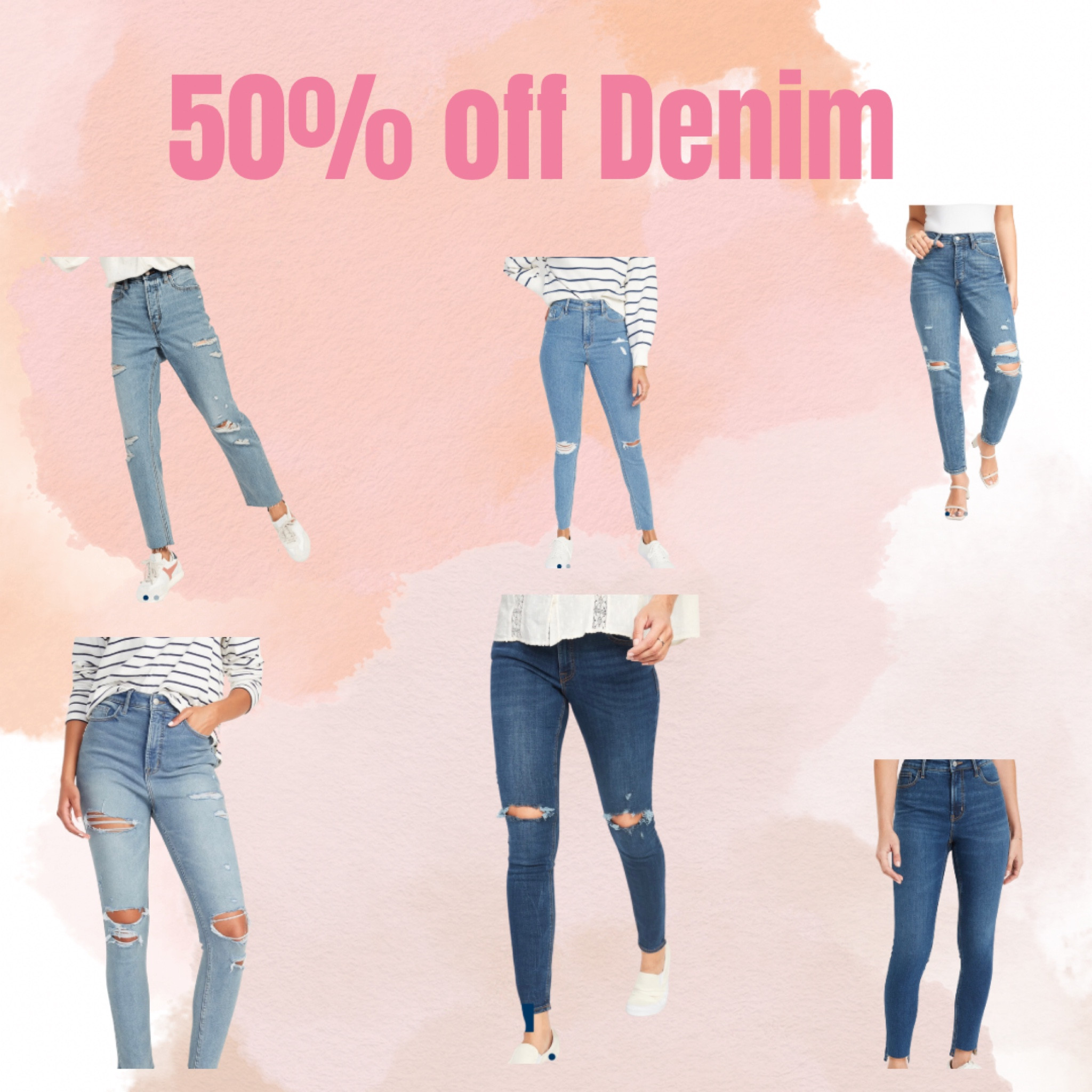 50% OFF DENIM SALE 

#LTKunder50 #LTKsalealert