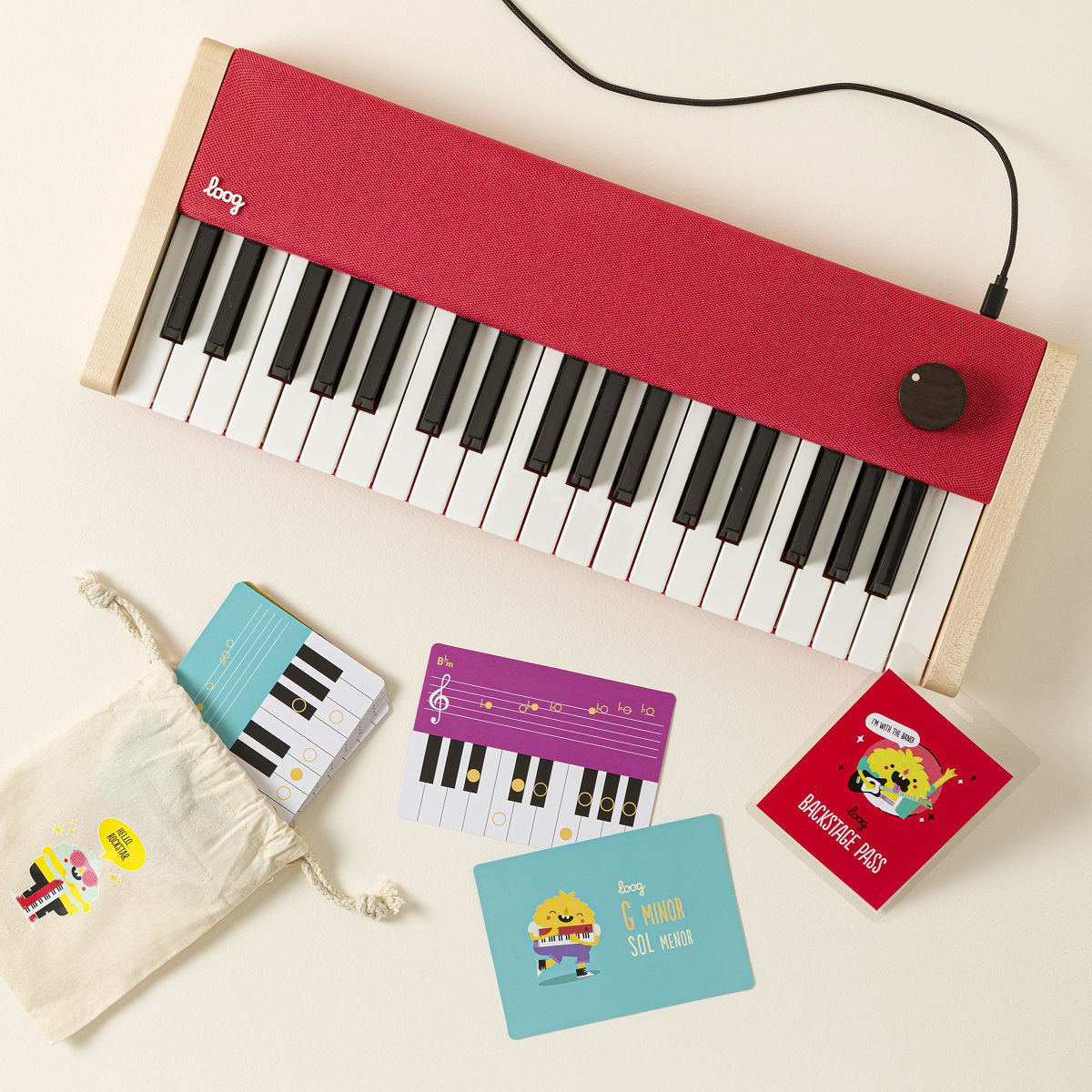 Mini Maestro Portable Digital Learning Piano | UncommonGoods