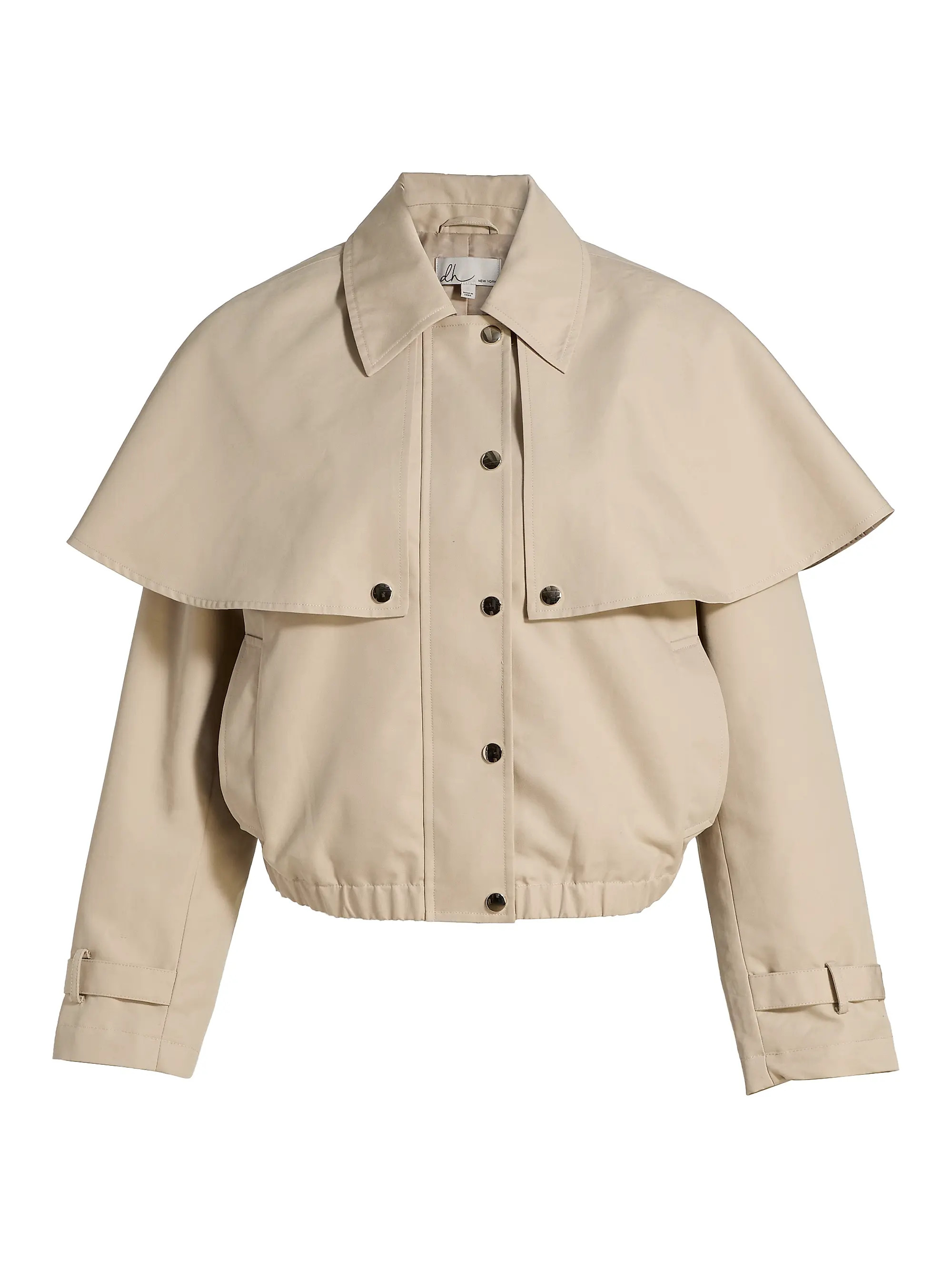 dh New York Lyla Layered Cotton-Blend Jacket | Saks Fifth Avenue | Saks Fifth Avenue