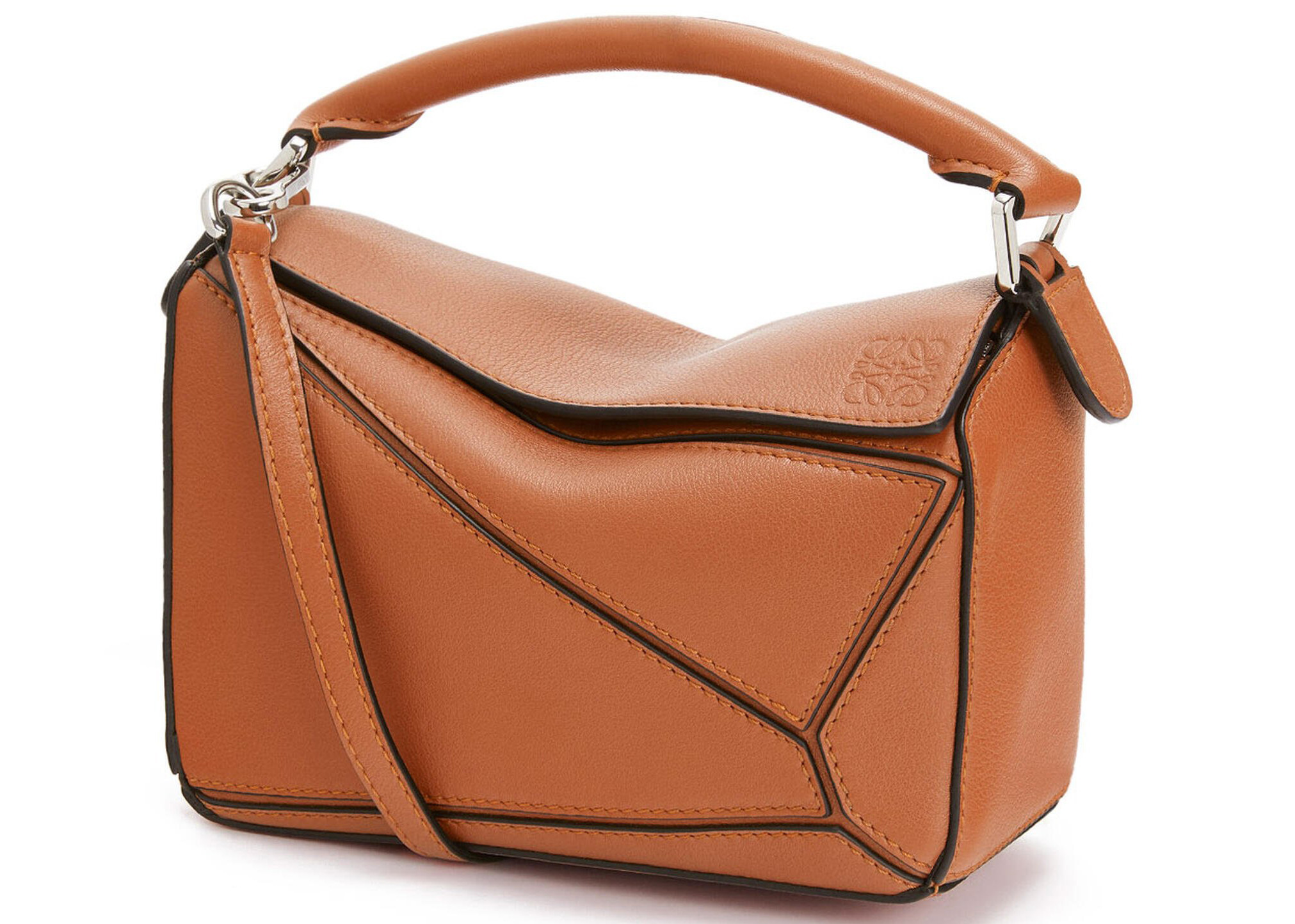 Women's LOEWE Puzzle Bag in Classic Calfskin Mini in Tan | StockX