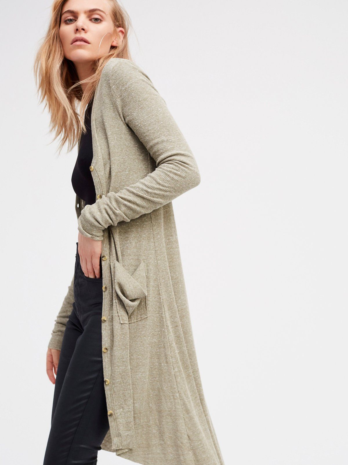 Ribbed Up Maxi Cardigan | Free People