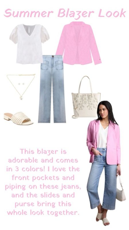 Blazers are still trending and this lightweight pink blazer is perfect for summer! It comes in 3 colors, and I love how it’s styled here, but you could also wear it with shorts or over a sundress!
…………….
pink blazer plus size blazer blazer under $50 jeans under $50 cropped jeans crop jeans jeans under $50 abercrombie and fitch dupe af dupe anthropologie dupe madewell dupe graduation outfit graduation look baby shower outfit white slides white sandals puff sleeve shirt white handbag white purse summer trends summer outfit summer look blazer outfit kohls finds Kohl’s finds kohls new arrivals kohl’s new arrivals travel outfit work outfit work look travel look mom uniform dressy casual outfit business casual outfit linen blazer linen set linen outfit linen looks 

#LTKWorkwear #LTKStyleTip #LTKFindsUnder50