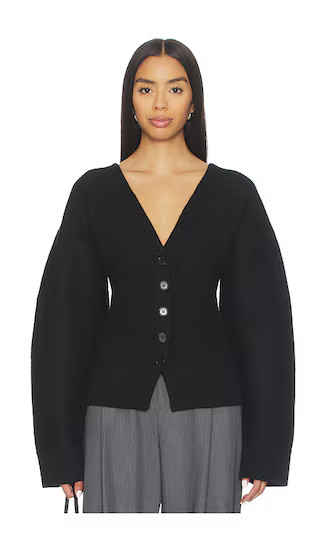 Arlet Knit Cardigan in Black | Revolve Clothing (Global)