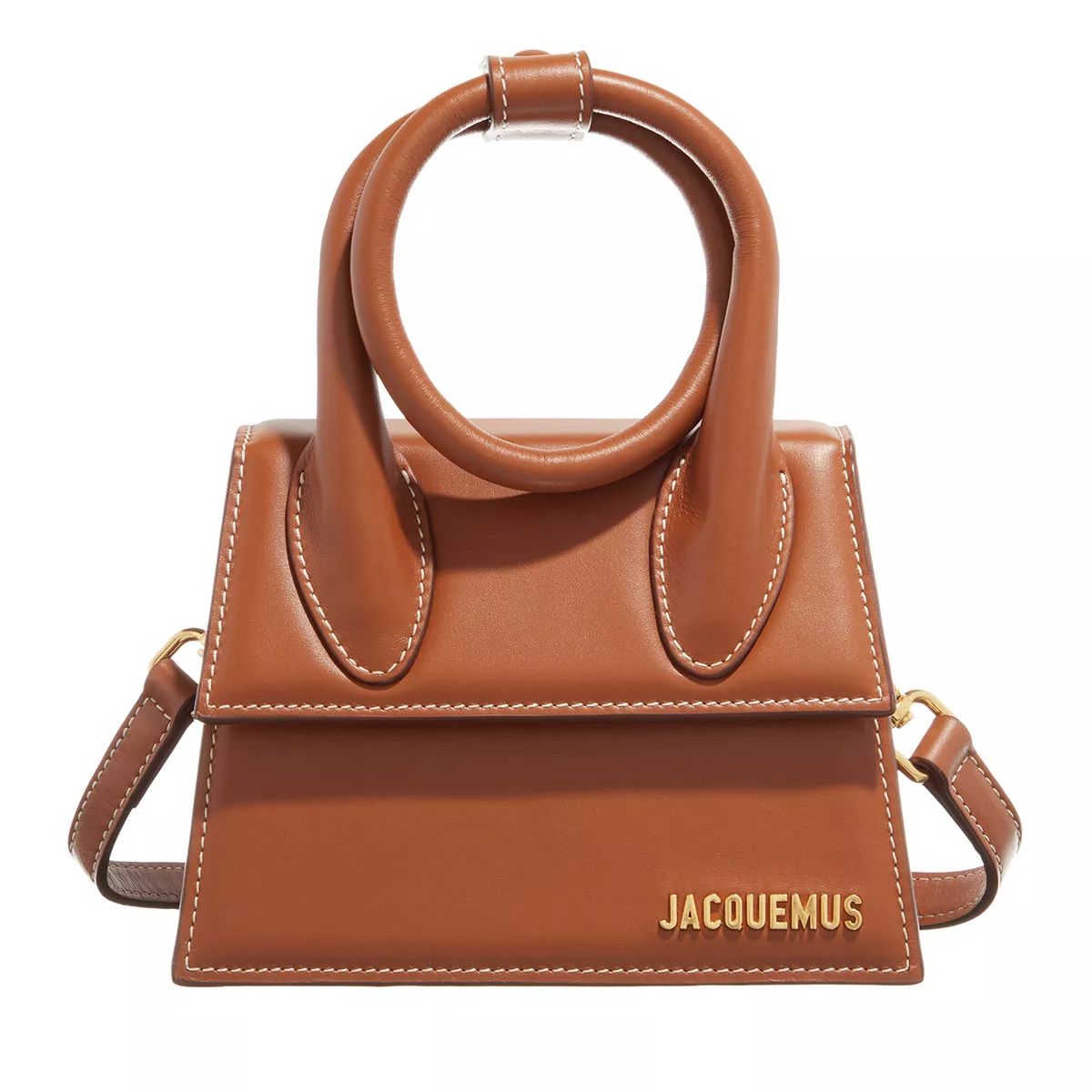 Jacquemus Le Chiquito Noeud Coiled handbag Light Brown | Satchel | Fashionette (DE)