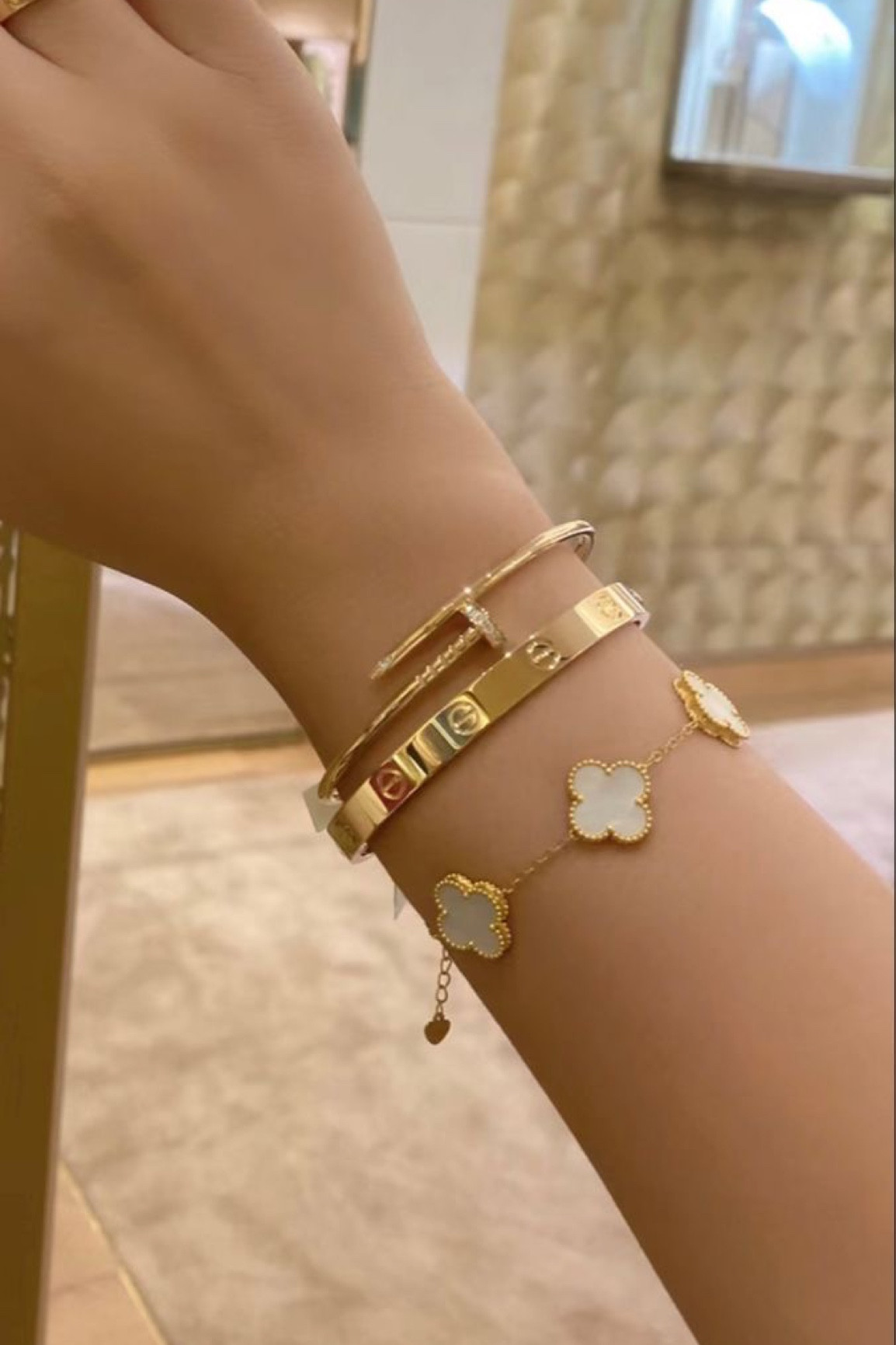 Treat yourself Sunday 🤍 Girls how gorgeous are these dupes #cartier #lovebracelet #vancleef #bracelet #rings #jewellery #gifts 

#LTKstyletip #LTKgiftguide #LTKbeauty