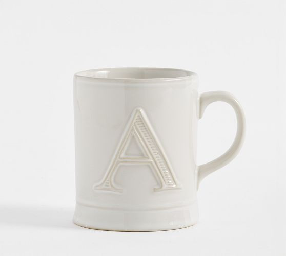 Embossed Alphabet Mug | Pottery Barn (US)