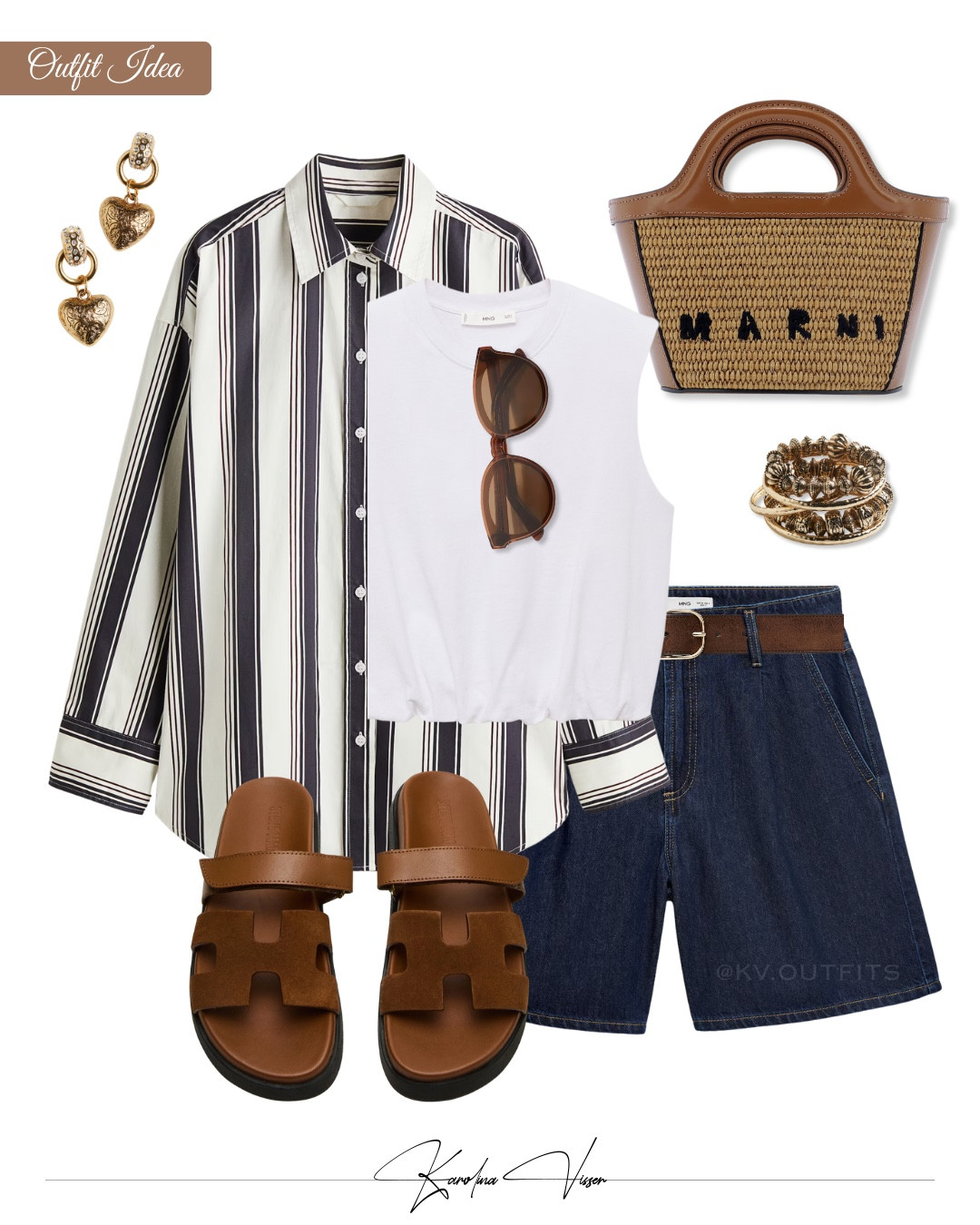 Striped Shirt & Denim Shorts ☀️👖

Tags: striped shirt h&m denim shorts mango brown belt brown mayven sandals camel suede steve madden brown sunglasses &otherstories marni tropicalia bag heart shaped earrings gold bracelets cotton balloon top summer outfit holiday outfit travel outfit casualwear casual style brunch outfit 

#LTKstyletip #LTKsummer #LTKtravel