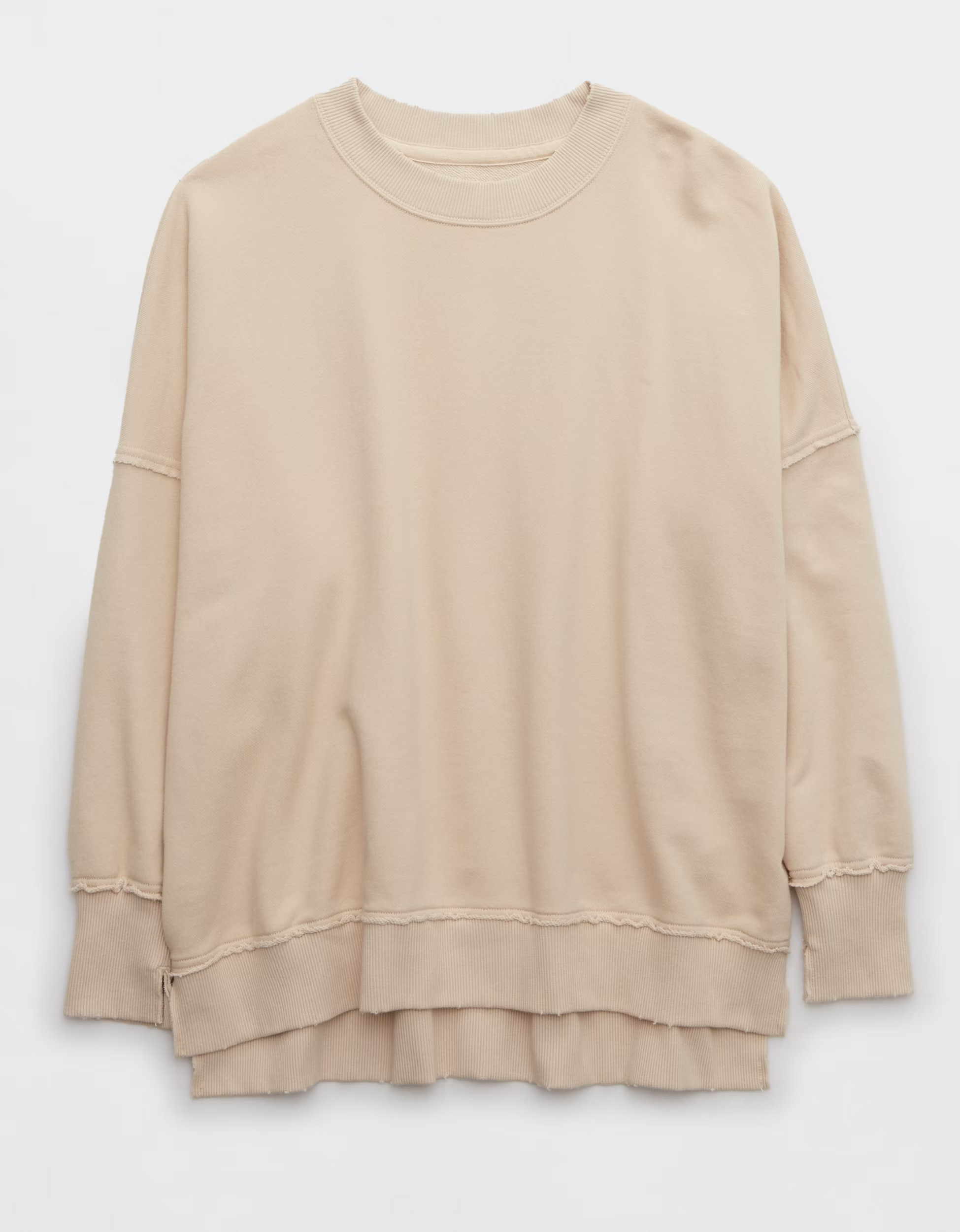 Aerie The Happiest Oversized Crew Sweatshirt | Aerie