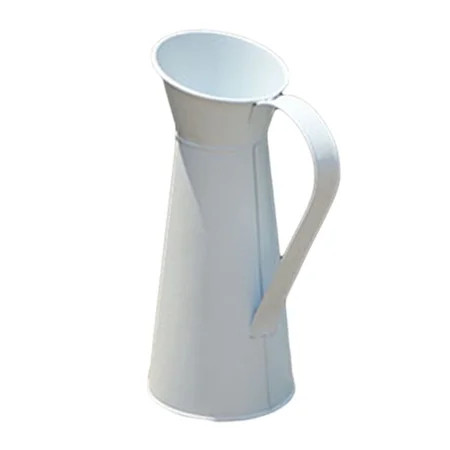 okwish Chic Cream Vase Pitcher Jug Coffee Pot Vintage Shabby Tin Wedding Coffeepot Shape Fashion Met | Walmart (US)