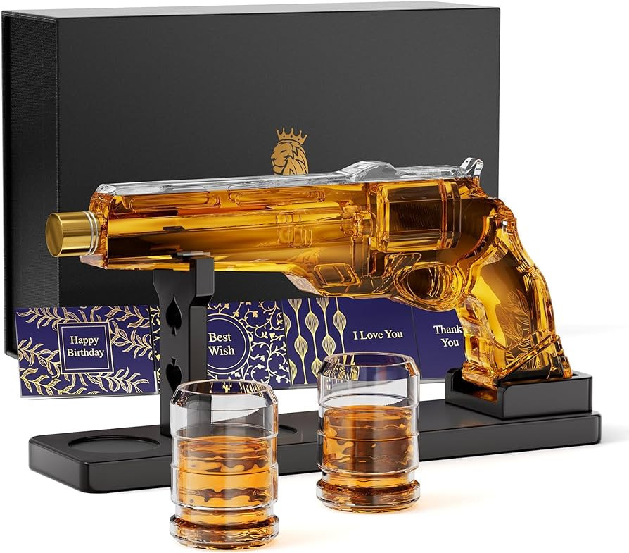 Whiskey Decanter Sets for Men, Kollea Liquor Decanter Set with Glasses, Unique Anniversary Christ... | Amazon (US)
