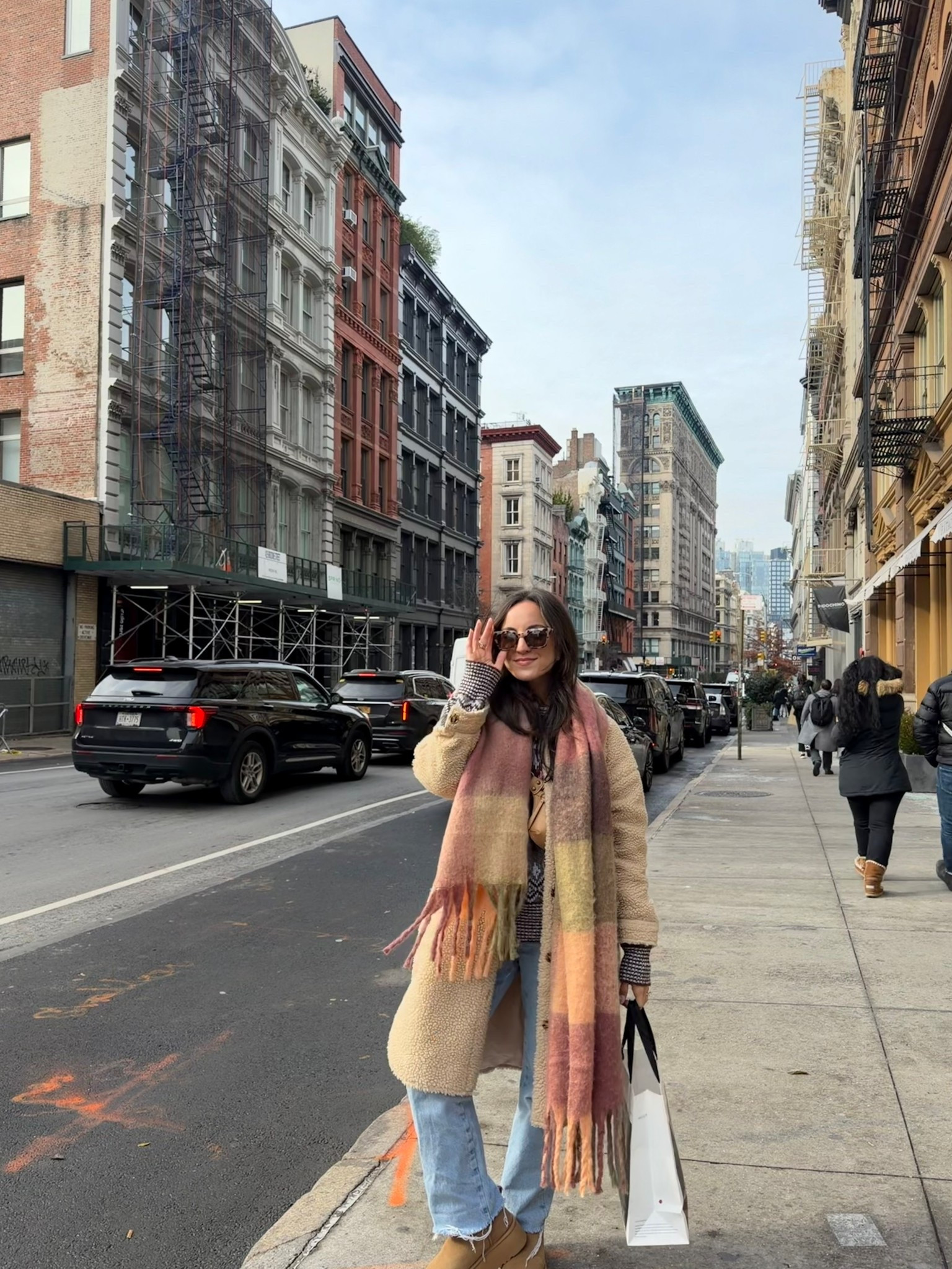 Obsessed with this oversized fringe scarf I bought at urban outfitters while in NYC, perfect accessory for winter outfits! 

#LTKootd #LTKSeasonal #LTKHoliday