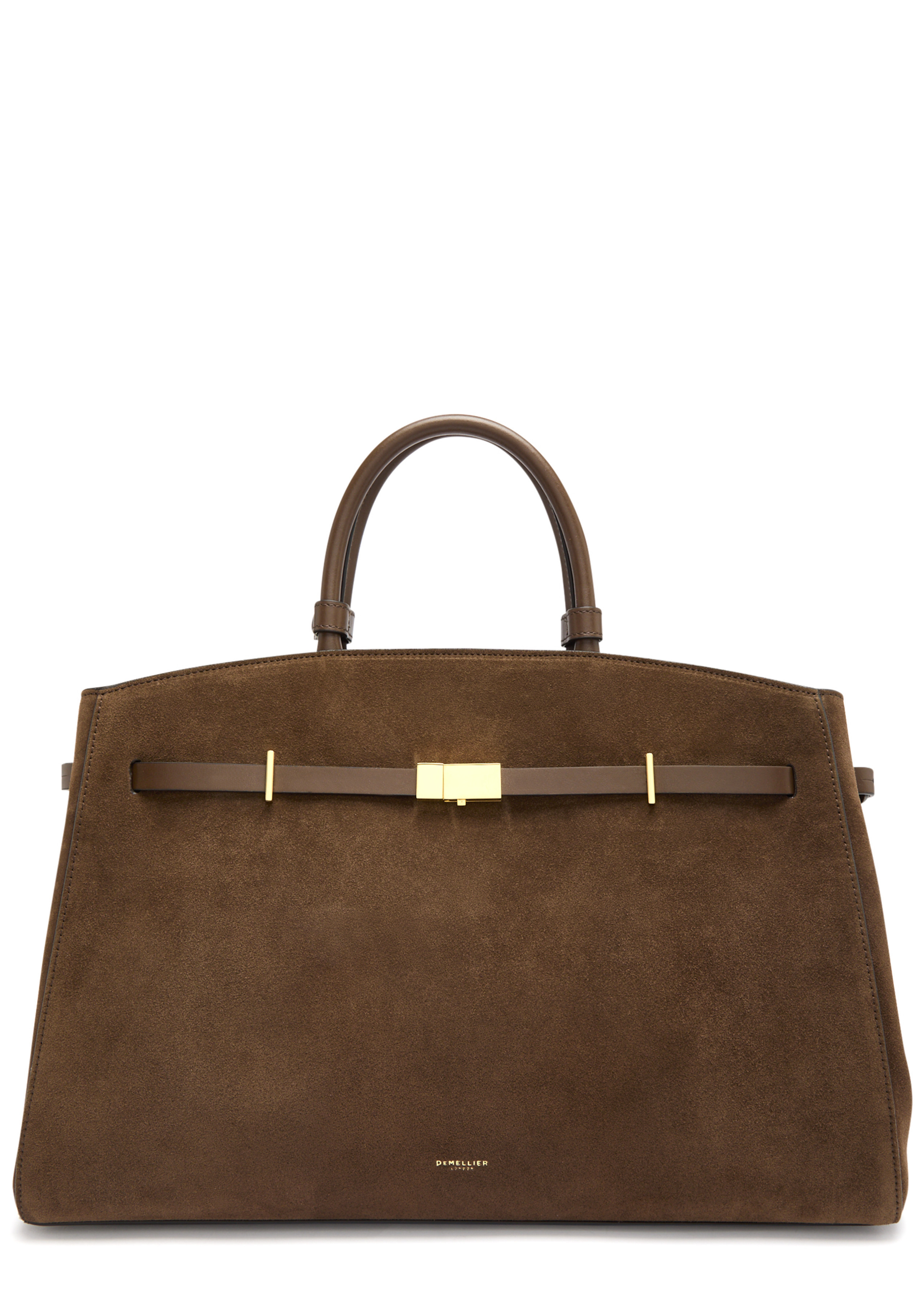 The Hudson small suede top handle bag | Harvey Nichols