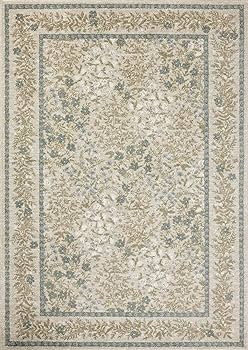 Loloi Rifle Paper Co. Laurel Collection Wildwood LAU-03 Ivory/Multi 5'-3" x 7'-8" Area Rug | Amazon (US)