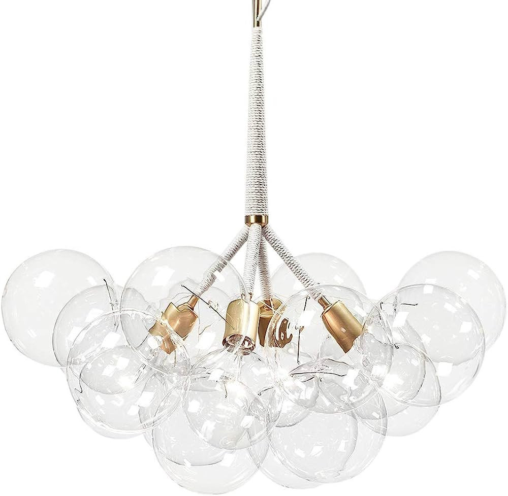 Aiwen Artistic Modern Chandeliers Chandelier Pendant with 4 Lights in 12 Glass Bubble Design Mode... | Amazon (US)