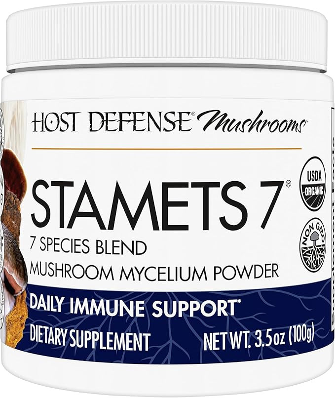 Host Defense Stamets 7 Mushroom Powder - 7 Species Blend - Mushroom Supplement for Immune Support... | Amazon (US)