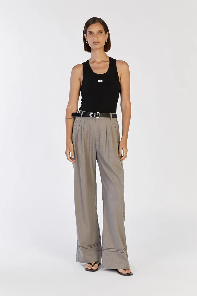 SUKI SMOKE STITCH DETAIL PANT | DISSH