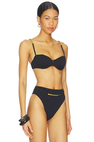 Vix Swimwear Mabel Nissi Top in Black from Revolve.com | Revolve Clothing (Global)
