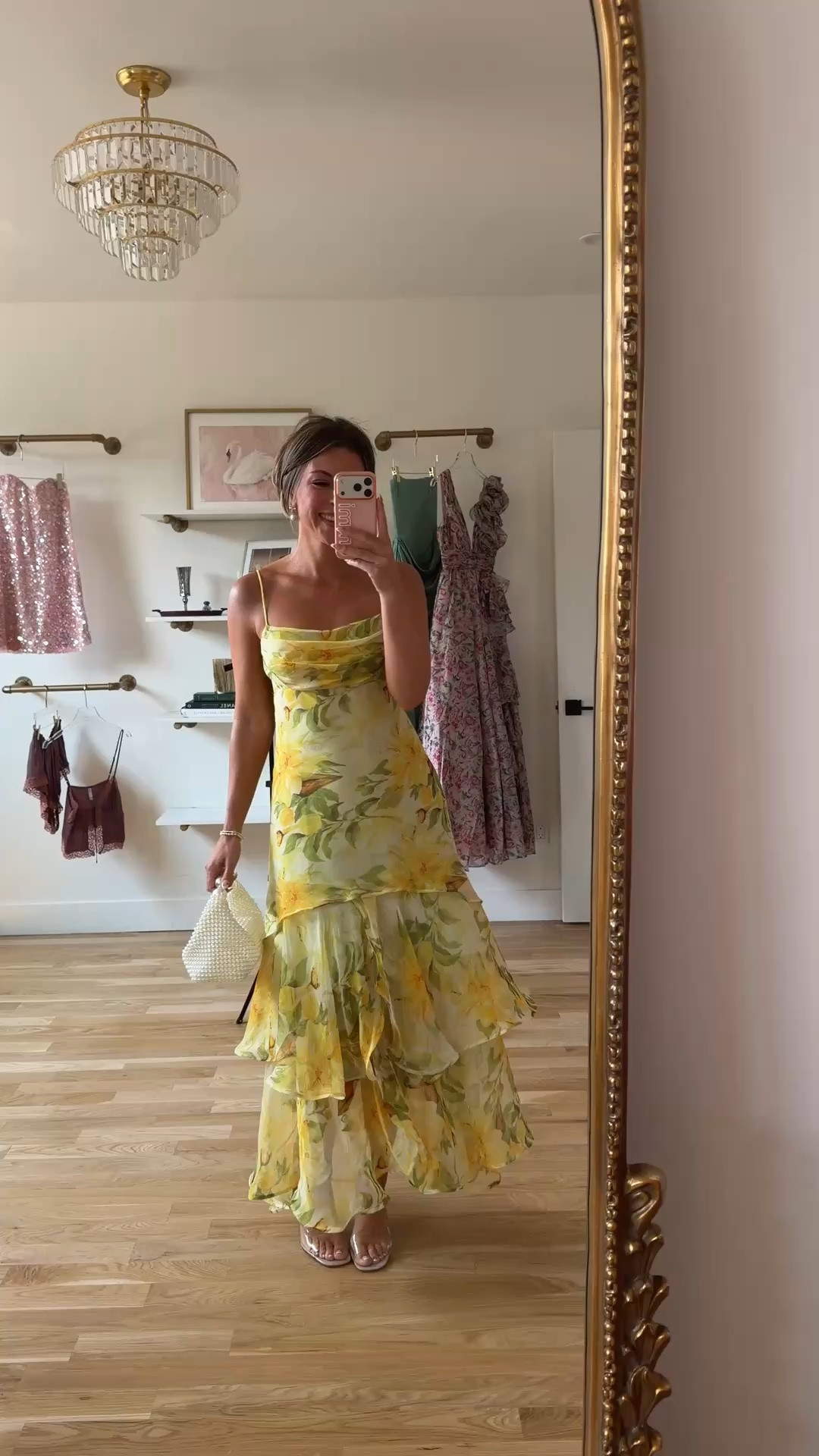 @macys 40%-60% off black friday in july sale. yellow floral maxi with a cowl neckline, thin straps, and a tiered ruffle hem special occasion dress under $180.
#macyspartner

sale dates: 7/21 - 7/26
*exclusions apply

I’m 5’4” & wearing my usual size small/2

electric picks: emerson20

Formal event
Bachelorette dress
Black tie event
Wedding guest dress
Floral dress
birthday dress
Bridal dress
Beach wedding
Destination wedding
summer wedding guest dresses, wedding guest dresses, cocktail dresses, semi-formal dresses, black tie wedding guest dresses, destination wedding guest dresses, garden party dresses, wedding guest outfit ideas

#LTKSaleAlert #LTKgrwm #LTKSeasonal