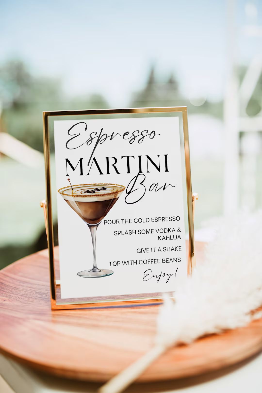 Espresso Martini Bar Sign Espresso Martini Cocktail Print - Etsy | Etsy (US)
