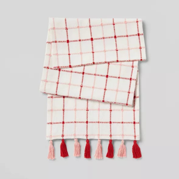 72" x 14" Cotton Spruced Up Plaid Table Runner - Threshold™ | Target