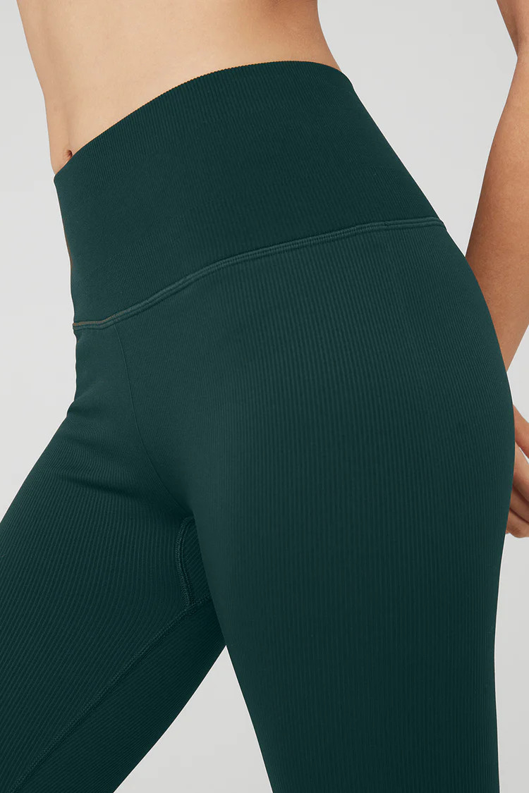 Seamless High-Waist Ribbed Legging | Alo Yoga (US)