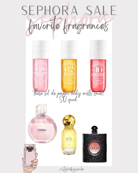 Sephora sale
Fragrances 
Favorite perfumes 
Body mist

#LTKBeautySale #LTKsalealert #LTKbeauty