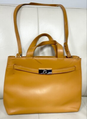 FURLA Italy Leather Handbag Purse Shoulder Bag Tote Vintage Large Size Rare  | eBay | eBay US